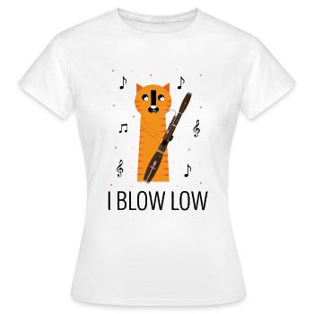 Instrument à vent en bois et instrument à vent basson - T-shirt Femme - blanc - Devant - AI Model Female 172 dark (172cm)