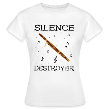 Instrument à vent en bois et instrument à vent basson - T-shirt Femme - blanc - Devant - AI Model Female 172 dark (172cm)