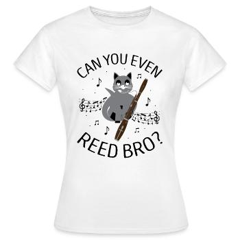 Instrument à vent en bois et instrument à vent basson - T-shirt Femme - blanc - Devant - AI Model Female 172 dark (172cm)