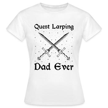 Citation de jeu de rôle pour Larper et Larp - T-shirt Femme - blanc - Devant - AI Model Female 172 dark (172cm)