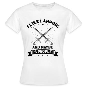 Jeu de rôle en direct pour PNJ et jeu de rôle RPG - T-shirt Femme - blanc - Devant - AI Model Female 172 dark (172cm)