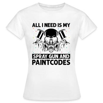 Car painter offer for coachbuilders - Women's T-Shirt - white - Front - AI Model Female 172 dark (172cm)