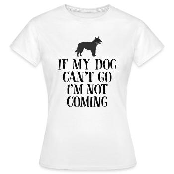 Chien chien - T-shirt Femme - blanc - Devant - AI Model Female 172 dark (172cm)