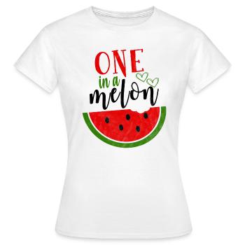 Paroles de pastèque - T-shirt Femme - blanc - Devant - AI Model Female 172 dark (172cm)