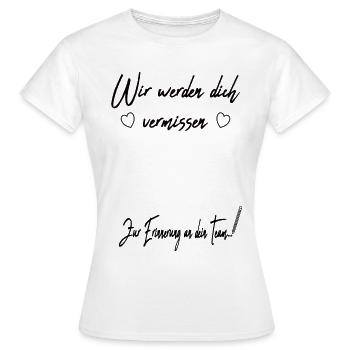 Geschenk zum Abschied beste Kollegin Jobwechsel - Frauen T-Shirt - Weiß - Vorne - AI Model Female 172 dark (172cm)