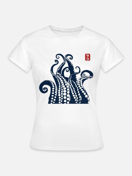 Oktopus Tentakeln - Frauen T-Shirt - Weiß