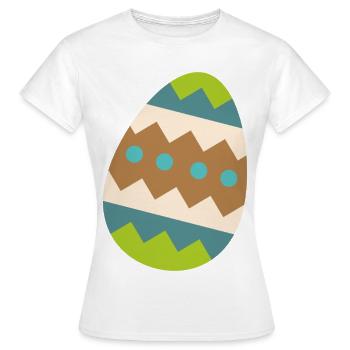 Osterei - Frauen T-Shirt - Weiß - Vorne - AI Model Female 172 dark (172cm)