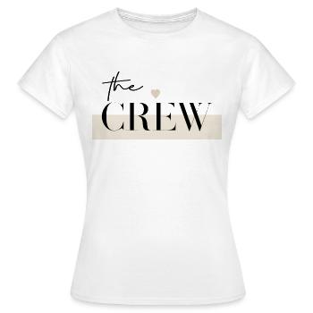 the Crew - JGA Junggesellenabschied Frauen - Frauen T-Shirt - Weiß - Vorne - AI Model Female 172 dark (172cm)