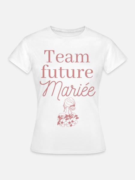 EVJF future mariée. Enterrement vie célibataire - T-shirt Femme - blanc