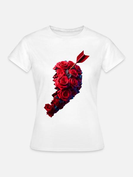 Herzpartner rechts - Frauen T-Shirt - Weiß