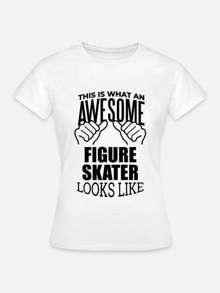 Eiskunstläufer, Eiskunstläufer, Eiskunstläufer, - Frauen T-Shirt - Weiß