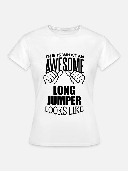 Weitsprung Weitsprung Weitsprung - Frauen T-Shirt - Weiß