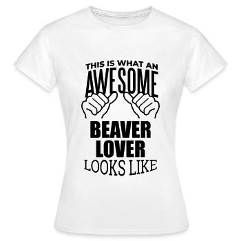 Bieber - Frauen T-Shirt - Weiß - Vorne - AI Model Female 172 dark (172cm)