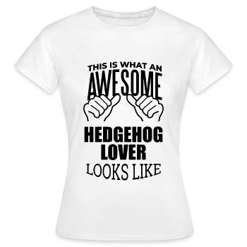 Hérisson Hérisson Hérisson - T-shirt Femme - blanc - Devant - AI Model Female 172 dark (172cm)