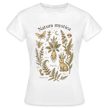 Nature mystérieuse - Natura Mystica - T-shirt Femme - blanc - Devant - AI Model Female 172 dark (172cm)