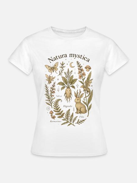 Geheimnisvolle Natur - Natura Mystica - Frauen T-Shirt - Weiß