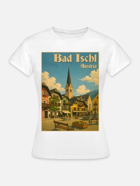 Bad Ischl Austria - Frauen T-Shirt - Weiß