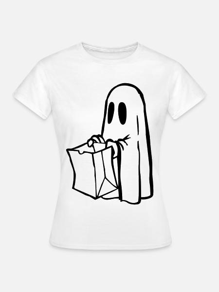 Gespenst - Frauen T-Shirt - Weiß