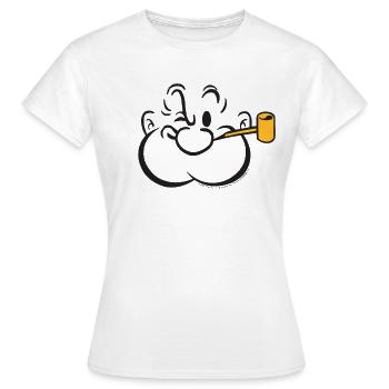 Costume De Popeye En Forme De Clin D'œil - T-shirt Femme - blanc - Devant - AI Model Female 172 dark (172cm)