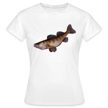 sandre - T-shirt Femme - blanc - Devant - AI Model Female 172 dark (172cm)