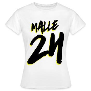 Malle 24 Mallorca - T-shirt Femme - blanc - Devant - AI Model Female 172 dark (172cm)