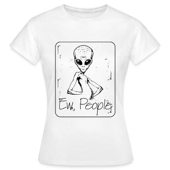 étranger - T-shirt Femme - blanc - Devant - AI Model Female 172 dark (172cm)