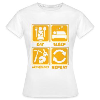 archéologie - T-shirt Femme - blanc - Devant - AI Model Female 172 dark (172cm)