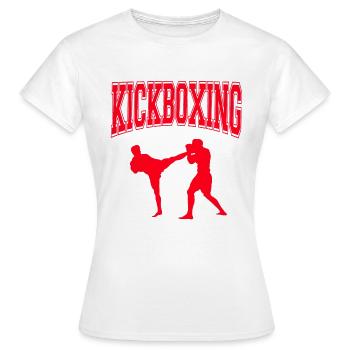 Kickboxing Kickboxer Gym sport - T-shirt Femme - blanc - Devant - AI Model Female 172 dark (172cm)