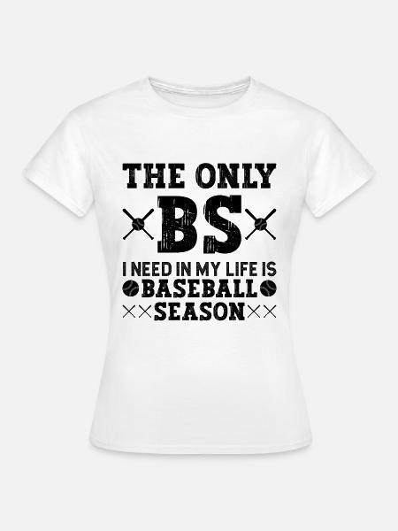 Baseball Baseball Freundin Baseball Spielerin - Frauen T-Shirt - Weiß