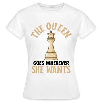 Chess Piece - Women's T-Shirt - white - Front - AI Model Female 172 dark (172cm)