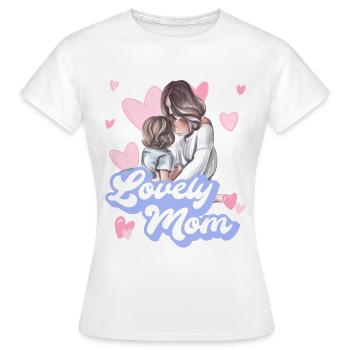 MAMAN ADORABLE - T-shirt Femme - blanc - Devant - AI Model Female 172 dark (172cm)
