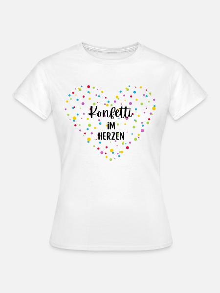 Karneval Shirt Konfetti, Fasching T-Shirt,Karneval - Frauen T-Shirt - Weiß