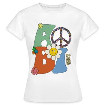 Abi 2024 Groovy Abiball Geschenk - Frauen T-Shirt - Weiß - Vorne - AI Model Female 172 dark (172cm)