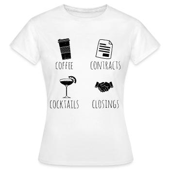 Immobilien-Händler Für Immobilien-Makler - Frauen T-Shirt - Weiß - Vorne - AI Model Female 172 dark (172cm)