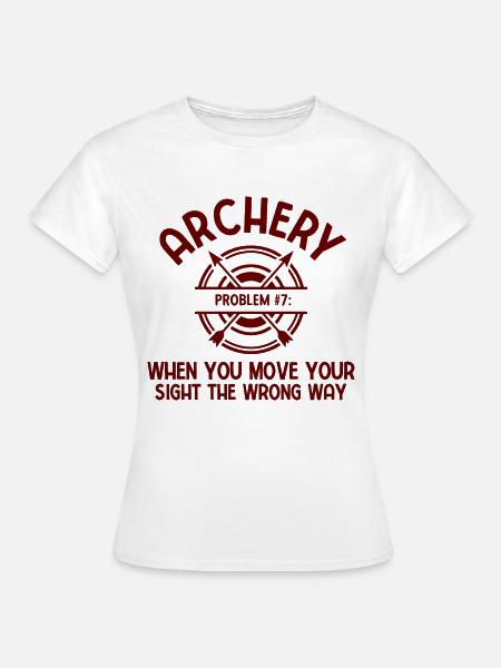 Bogenschießen Archery - Frauen T-Shirt - Weiß