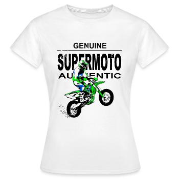 Supermoto - Women's T-Shirt - white - Front - AI Model Female 172 dark (172cm)
