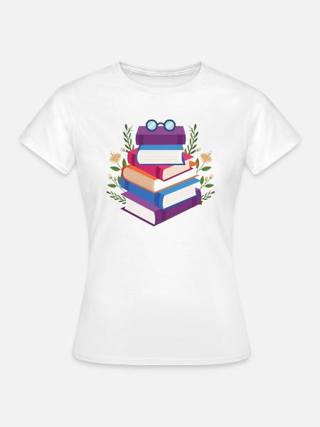 Geschenk Bücher lesen Das Buch - Frauen T-Shirt - Weiß