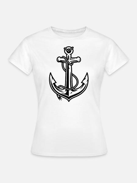 Ankerseemannsmeisterschiff - Frauen T-Shirt - Weiß