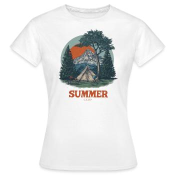 Summer Camp - Frauen T-Shirt - Weiß - Vorne - AI Model Female 172 dark (172cm)