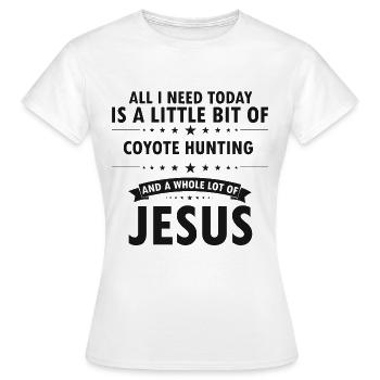 Conception de coyote pour les réacteurs de coyote - T-shirt Femme - blanc - Devant - AI Model Female 172 dark (172cm)