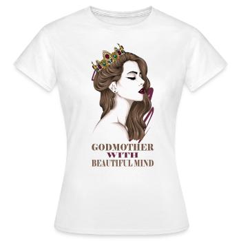 Godmother Aunt Godmother Baptismal Godchild - Women's T-Shirt - white - Front - AI Model Female 172 dark (172cm)