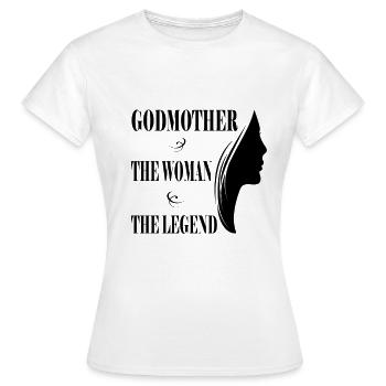 Godmother Aunt Godmother Baptismal Godchild - Women's T-Shirt - white - Front - AI Model Female 172 dark (172cm)