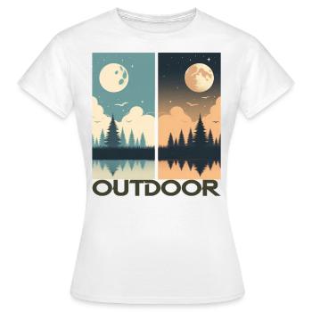 Outdoor - Women's T-Shirt - white - Front - AI Model Female 172 dark (172cm)