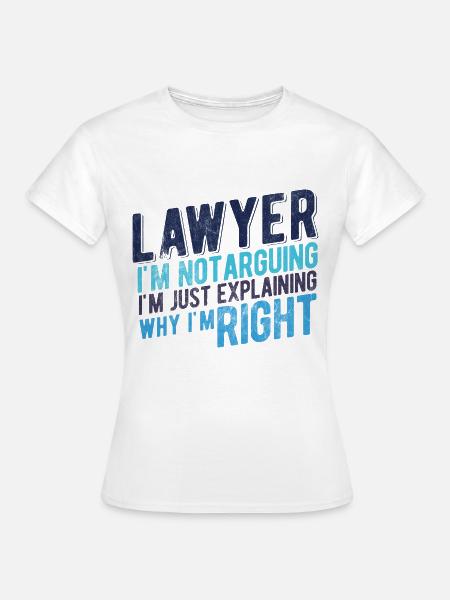 Richter Jurist Anwalt - Frauen T-Shirt - Weiß