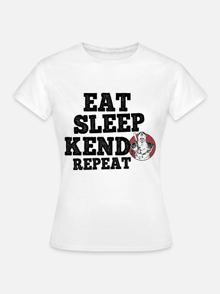 Japanischer Schwertkampf Kendo - Frauen T-Shirt - Weiß