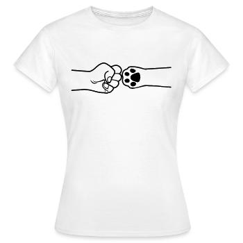 patte - T-shirt Femme - blanc - Devant - AI Model Female 172 dark (172cm)