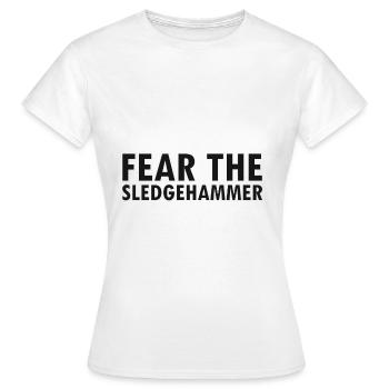 House demolition and house renovation - Women's T-Shirt - white - Front - AI Model Female 172 dark (172cm)