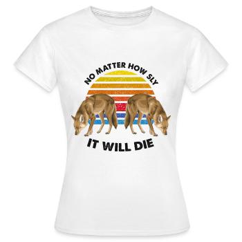 Conception de coyote pour les réacteurs de coyote - T-shirt Femme - blanc - Devant - AI Model Female 172 dark (172cm)