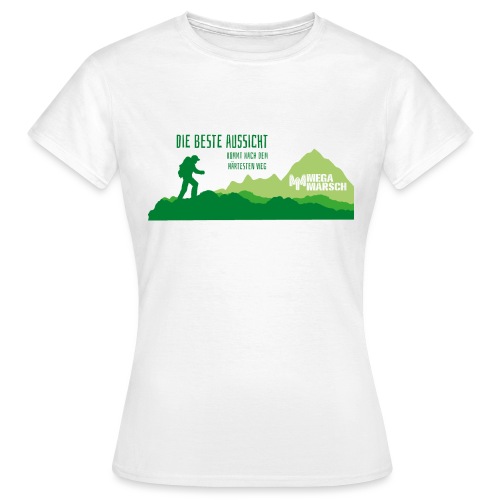 Megamarsch Die beste Aussicht (grün) - Frauen T-Shirt