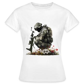 Sans limites de fleurs - T-shirt Femme - blanc - Devant - AI Model Female 172 dark (172cm)